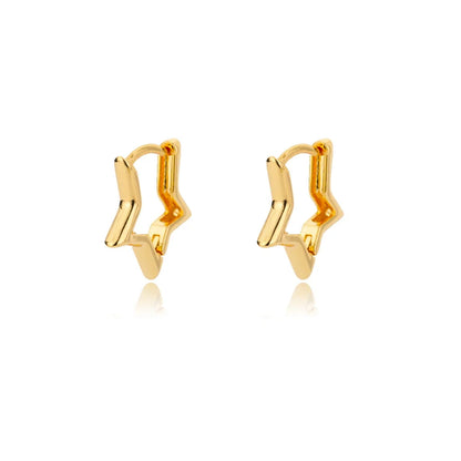 Panqureli® Geometrische Stern-Creolen aus Edelstahl für Damen und Mädchen – hypoallergener Schmuck und Geschenkidee